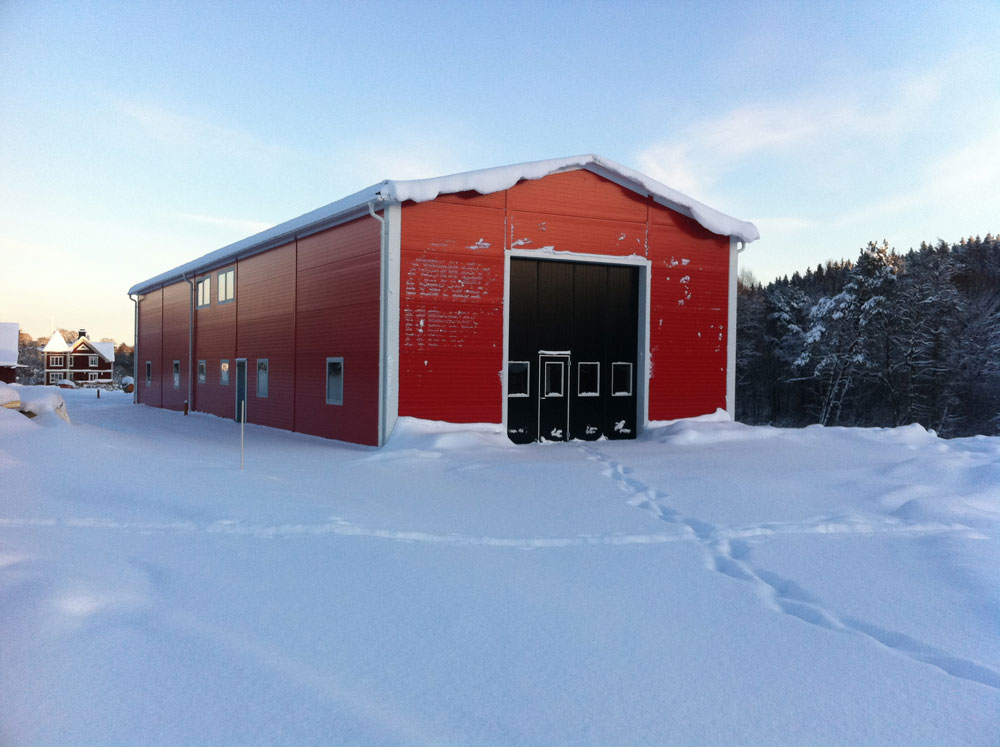 Wik Energis lagerlokal. 